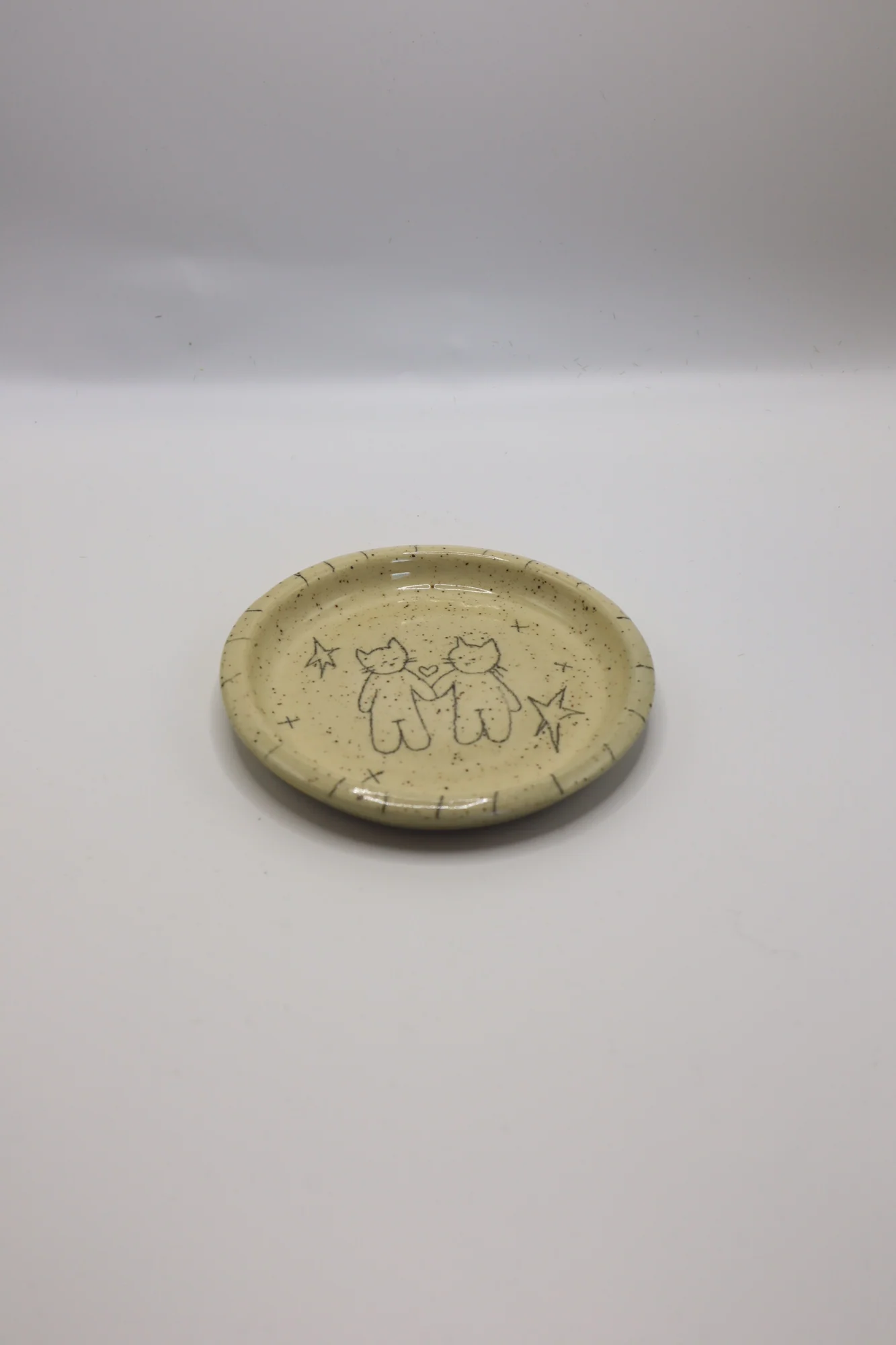 Cat Lover dish full view