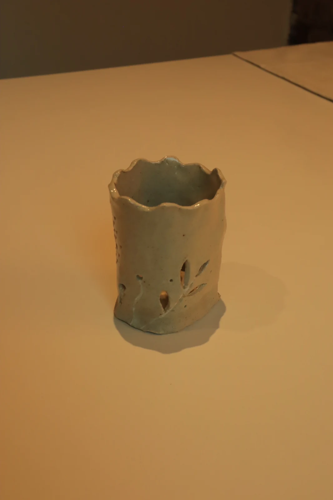 Tea light candle holder made by Tara in 2025
