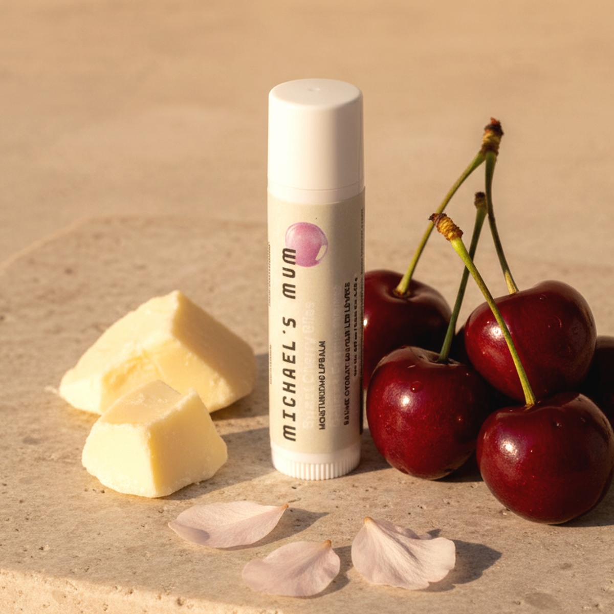 Sweet Cherry Lip Balm lifestyle view