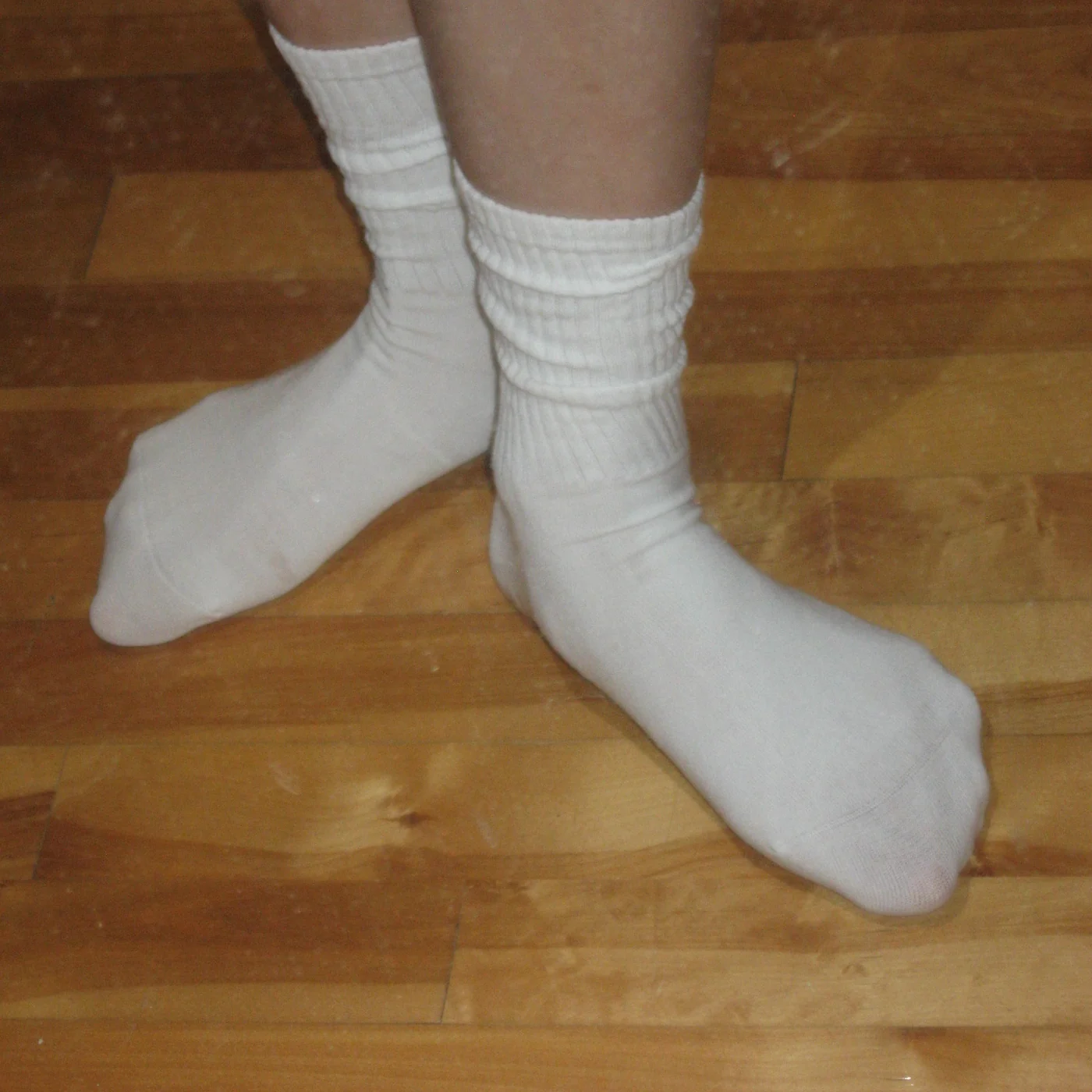 SAH Studio reformer grip socks worn in white
